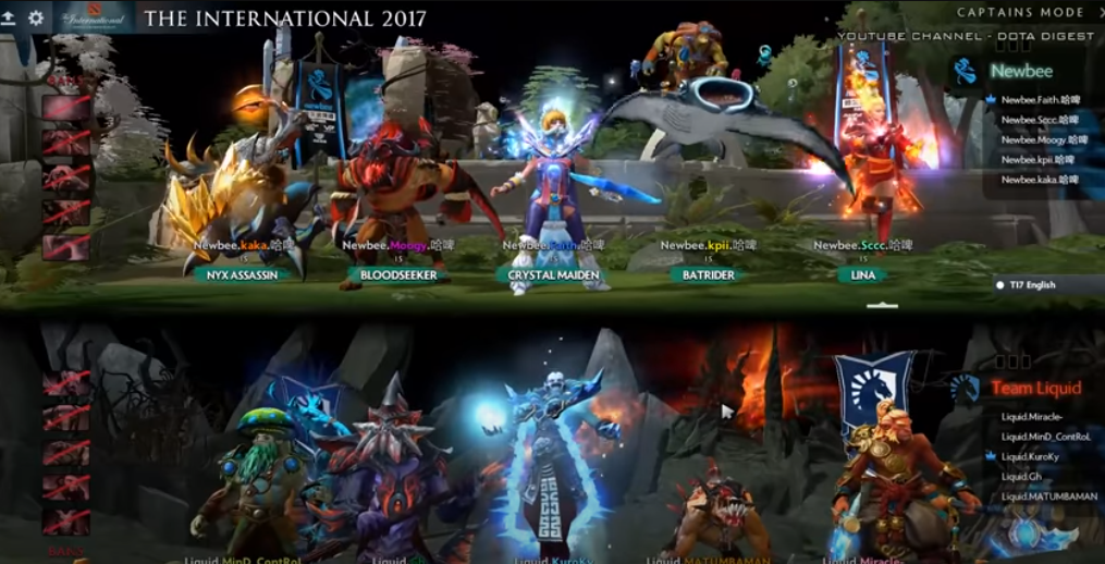Dota 2: The International 2017 teams