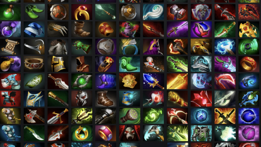 Dota 2 items.