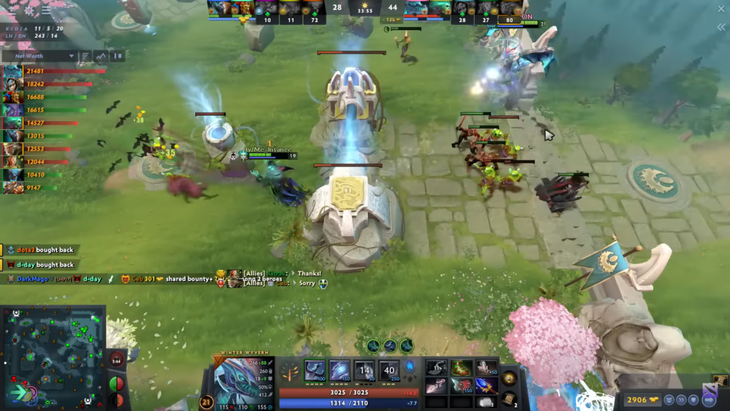 winter hyvern in Dota 2 game