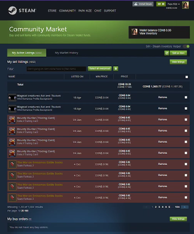 community market dota 2