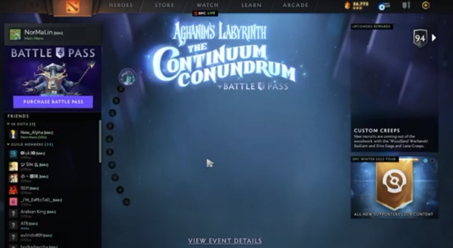 the console in Dota 2